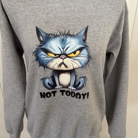 🕘 BRAND NEW SWEATSHIRT WITH KITTY SIZE MED - Picture 2 of 7